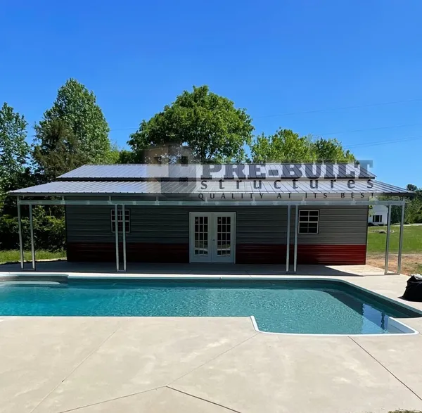 Steel building completed