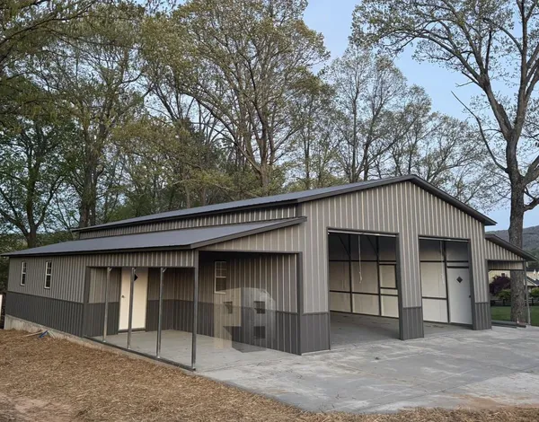 Installed metal building
