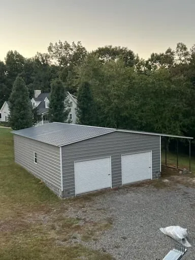 Metal building showcase