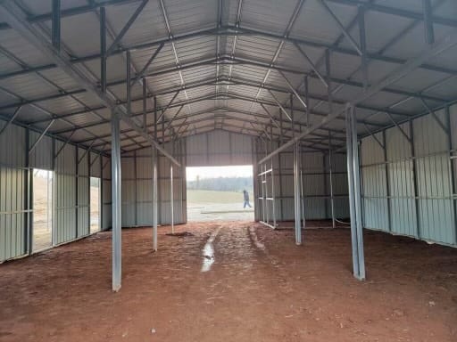 Metal building installation