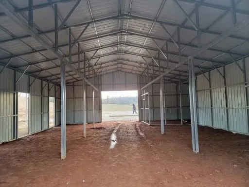 Metal building installation