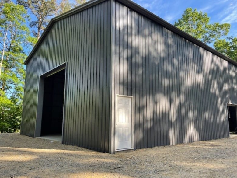 Steel barn build