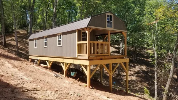 Metal garage completed