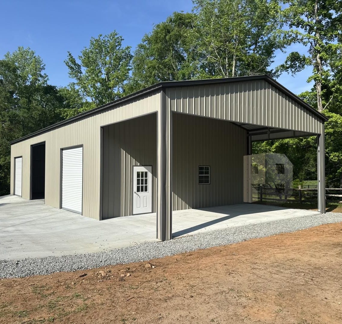 Metal carport build