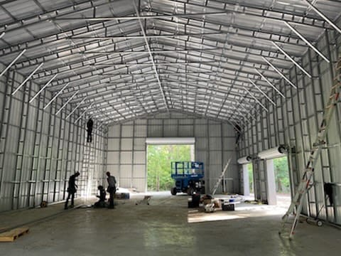 Metal structure completed